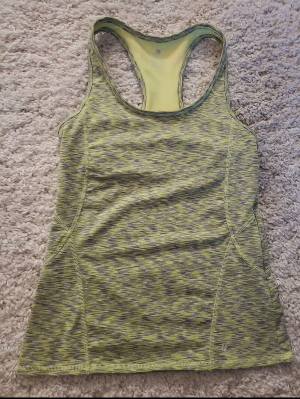 Joe Fresh Lime Heather Racerback Tank